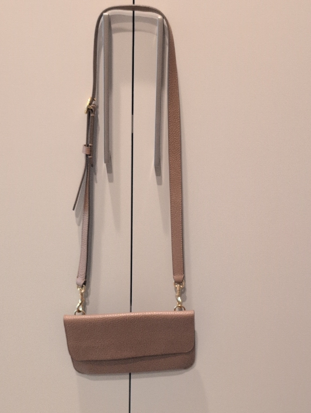 Cuyana Women's Crossbody Bag in Blush Taupe